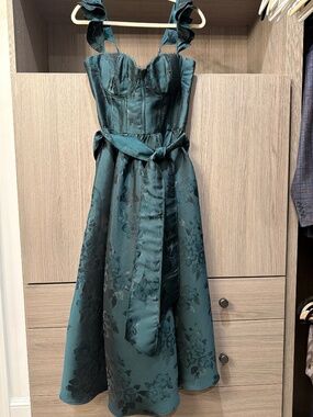 V. Chapman Vera Ruffle Strap Corset Dress